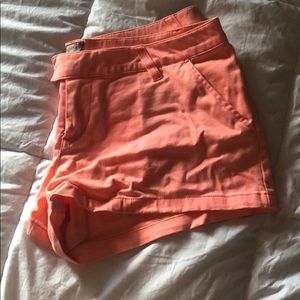 Neon pink shorts